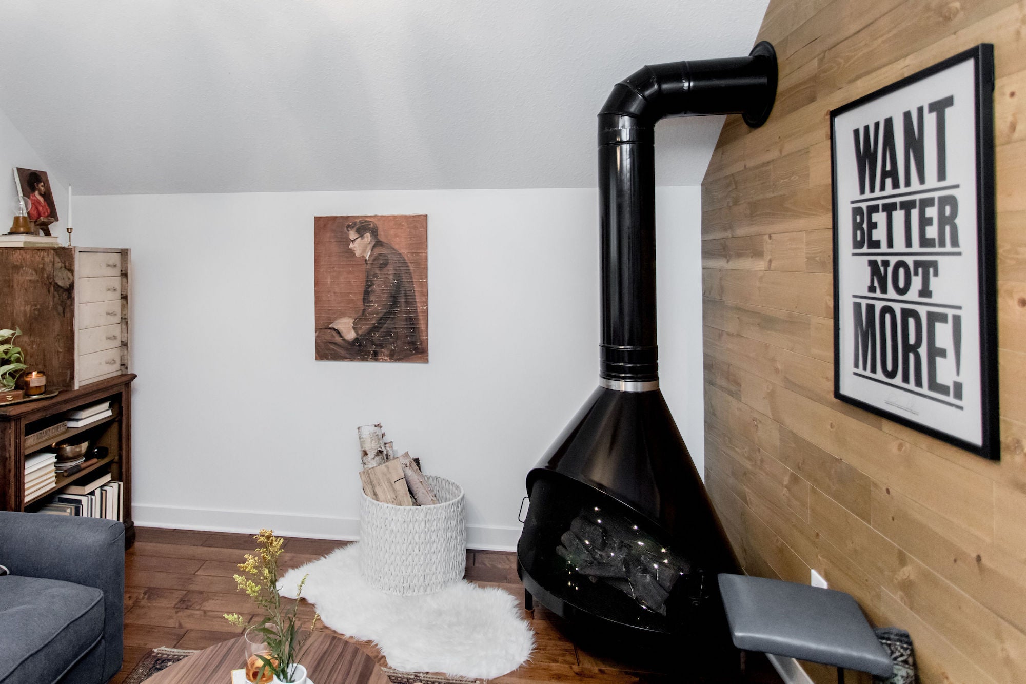 Blogger Reveal Lea's Golden Game Room Accent Wall Stikwood Blog