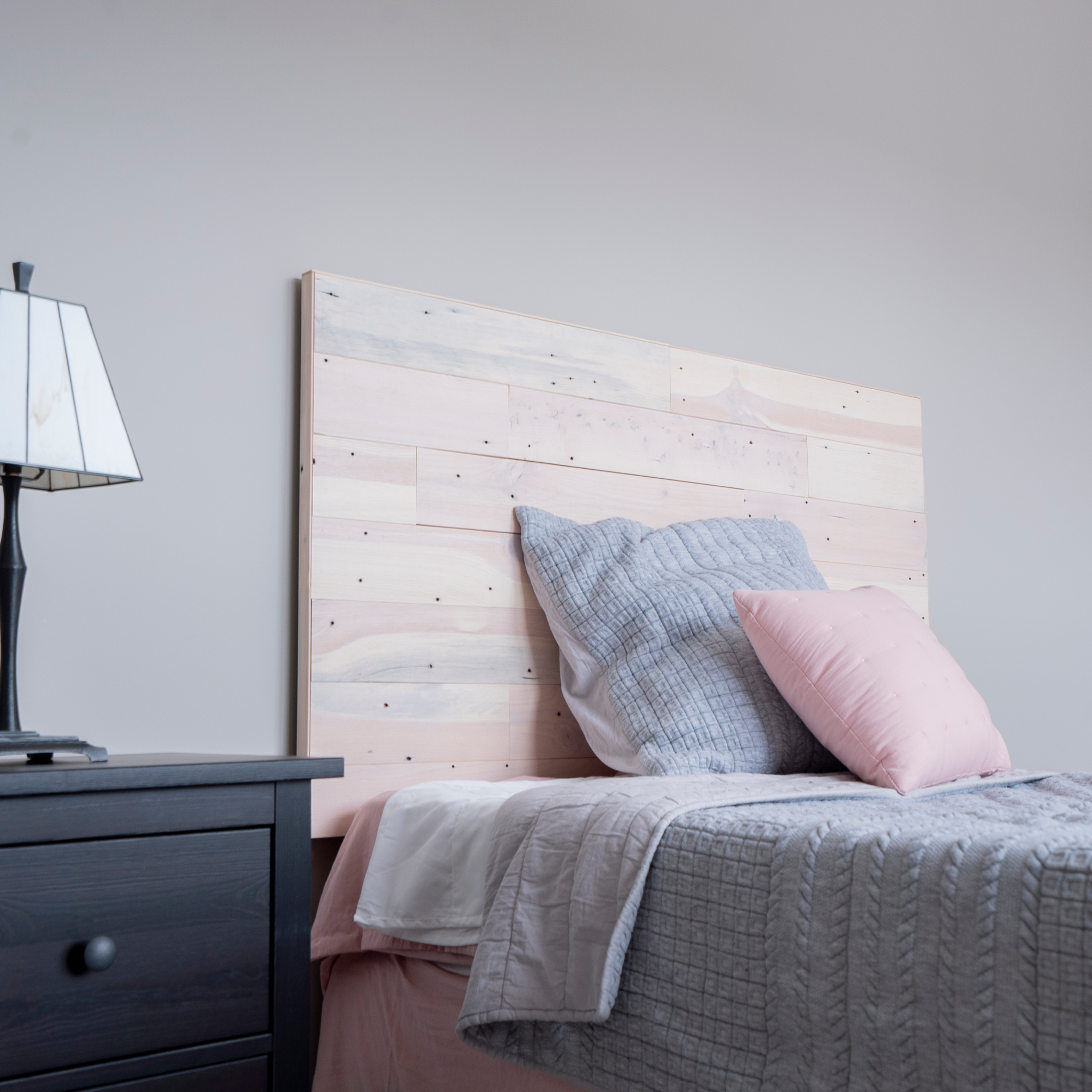 Reclaimed Weathered Wood Twin Size Headboard Stikwood