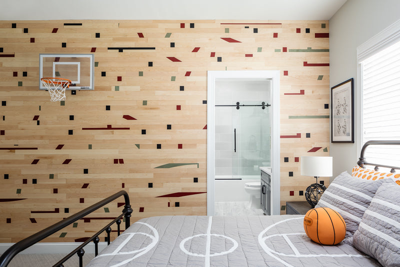 Basement Bar with Stikwood Wall