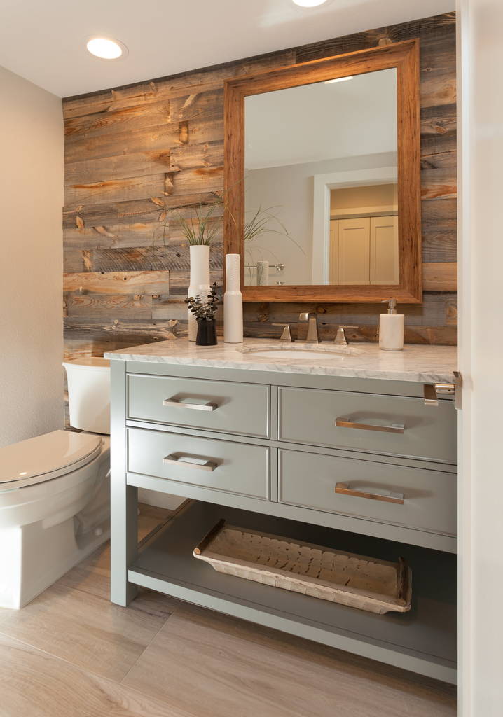 Using Stikwood to Update Your Bathroom Walls