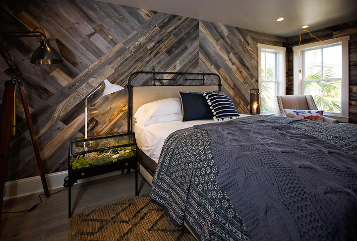 How to Create a Geometric Accent Wall with Stikwood