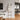 Modern White Peel & Stick Wood Wall Planks in a living room, with a blanket ladder