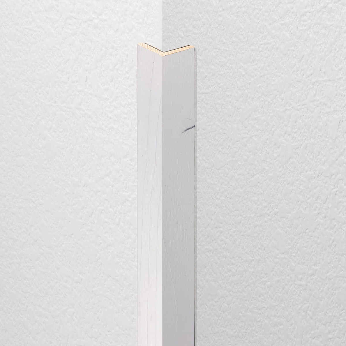 Modern White Wood Corner Trim Sample | Stikwood