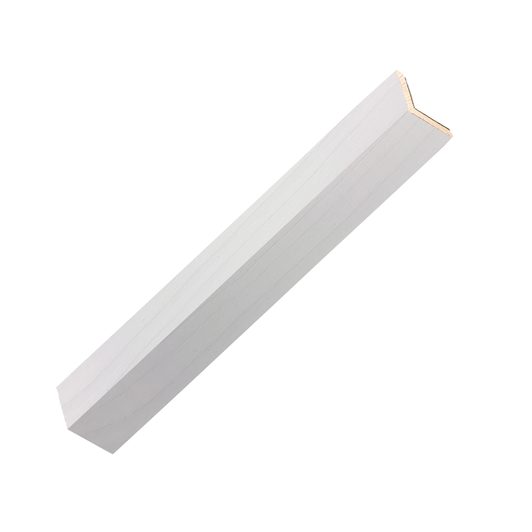 Modern White Wood Corner Trim Sample | Stikwood