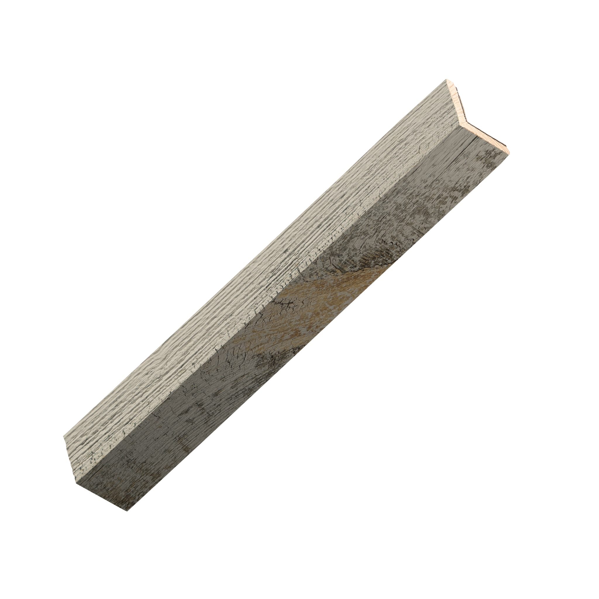 Reclaimed Weathered Wood Gray Wood Corner Trim Sample | Stikwood