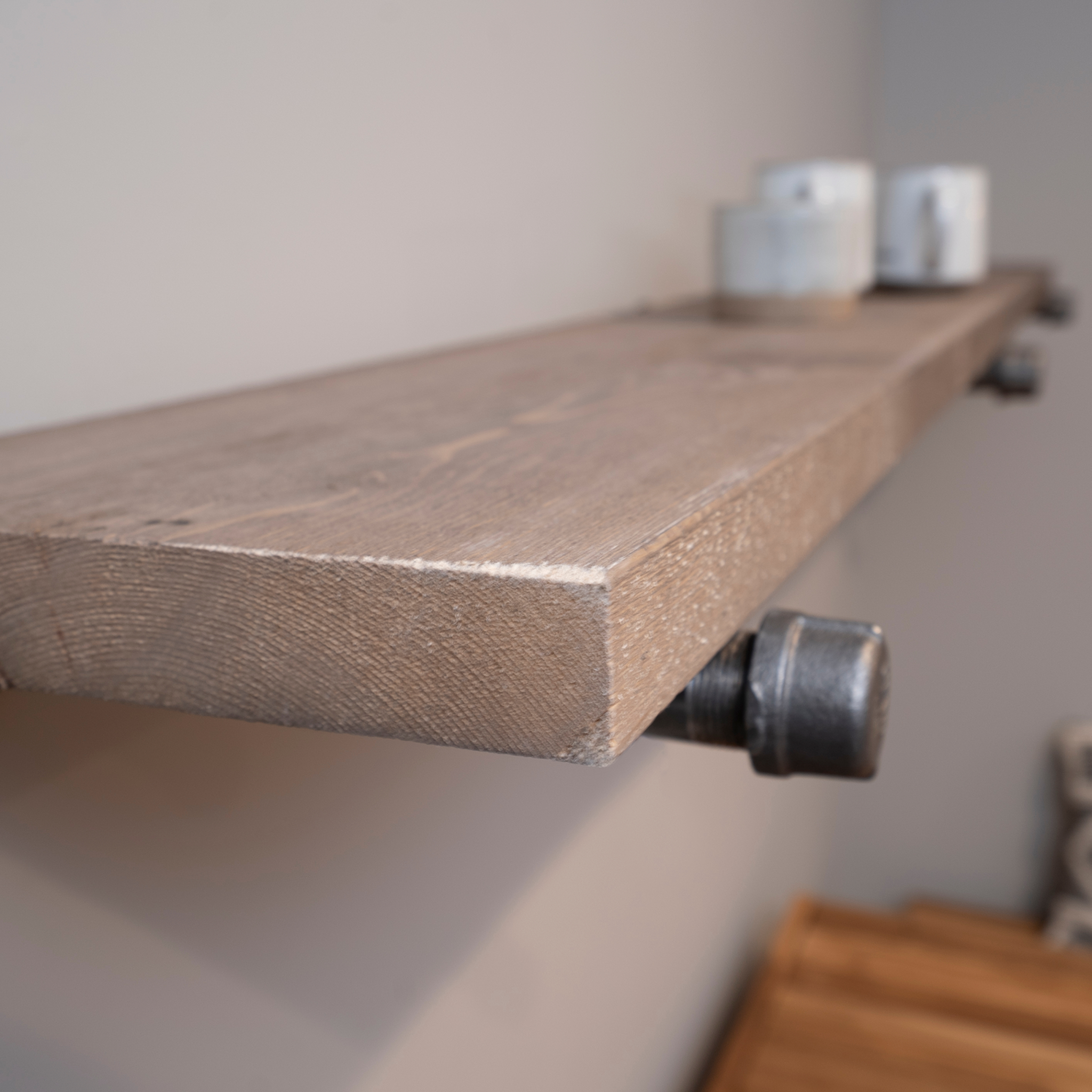 6 Reclaimed Pine Wood Shelf 5 Colors Available Stikwood