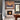 Vertical Grain Arabica planks above a fireplace with a painting and sconce