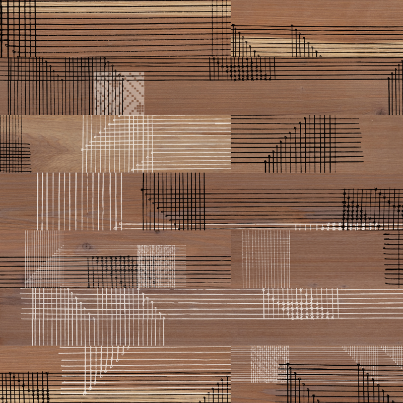 stikwood plank prints design in loom