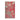 Tapestry Peel & Stick Wood Wall Plank Sample showing a red floral pattern on wood grain