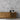 Cobblestone Glacier Mosaic Wood Wall Tiles behind a wooden console table