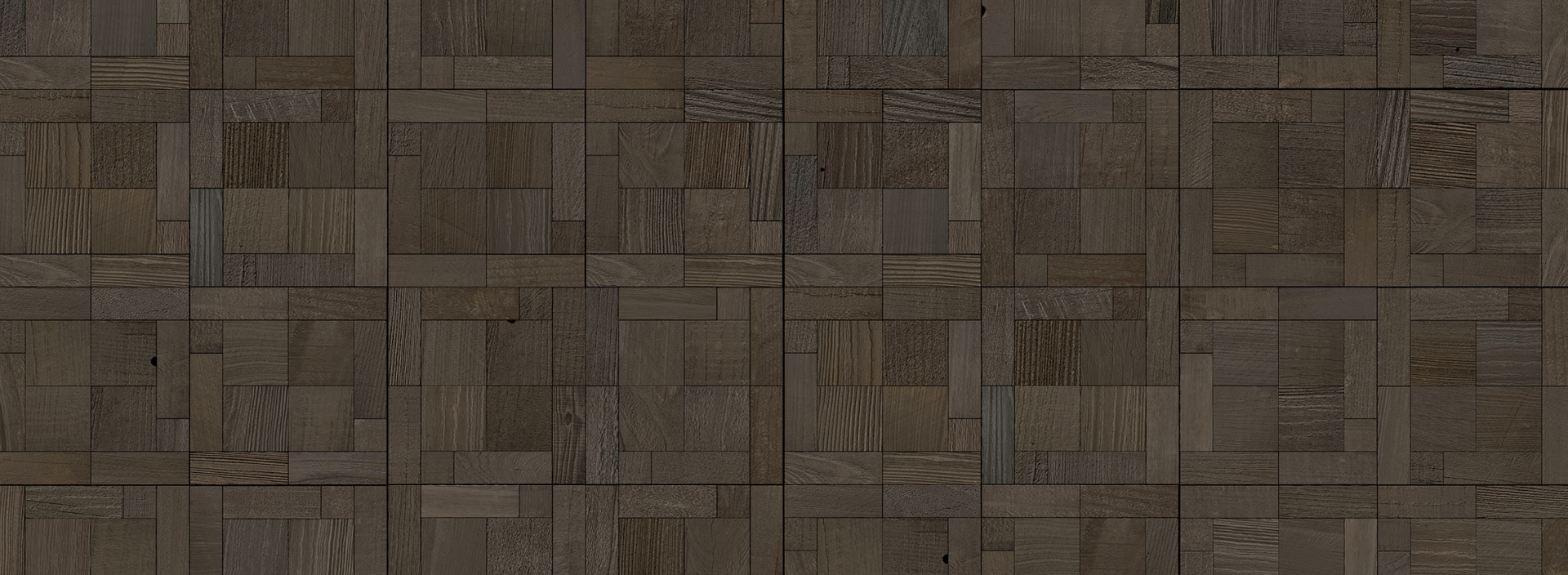 Dark natural wood plank pattern with varied grain and tone creating a textured feature wall surface