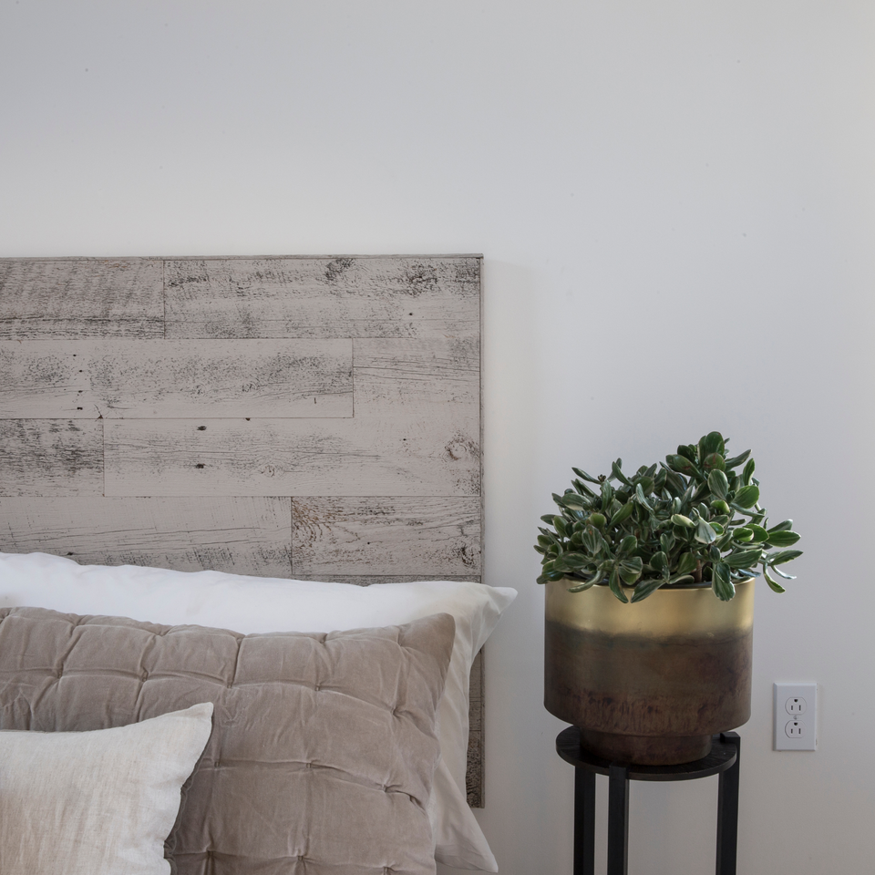 Reclaimed Weathered Wood KingSize Headboard Stikwood